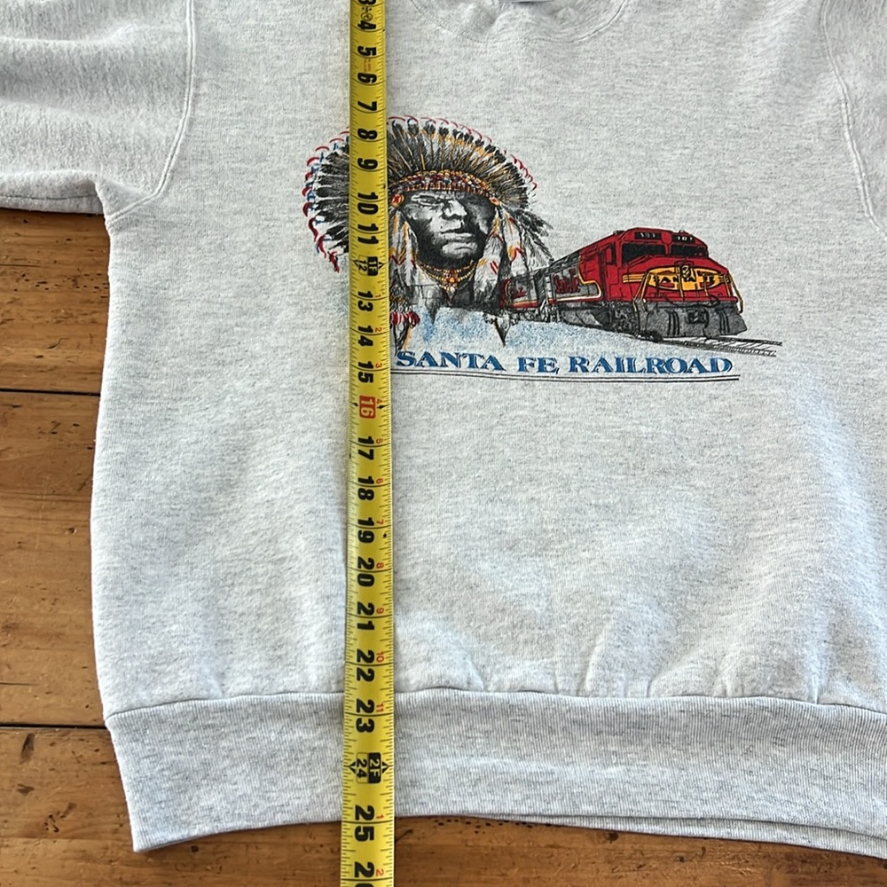 Santa Fe Railroad grey sweatshirt size L - Picture 9 of 10